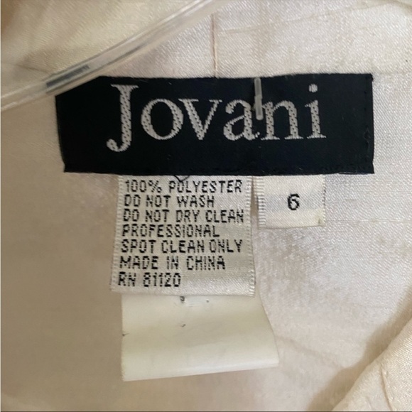 Jovani Button Down Ivory Shirt - Picture 5 of 5